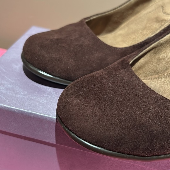 Desk brown suede wedge slip on - Picture 4 of 4